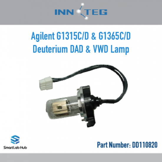 INNOTEG Deuterium lamp, compatible with Diode Array Detectors G1315C/D and Multiple Wavelength Detectors G1365C/D INNOTEG Deuterium lamp, compatible with Diode Array Detectors G1315C/D and Multiple Wavelength Detectors G1365C/D