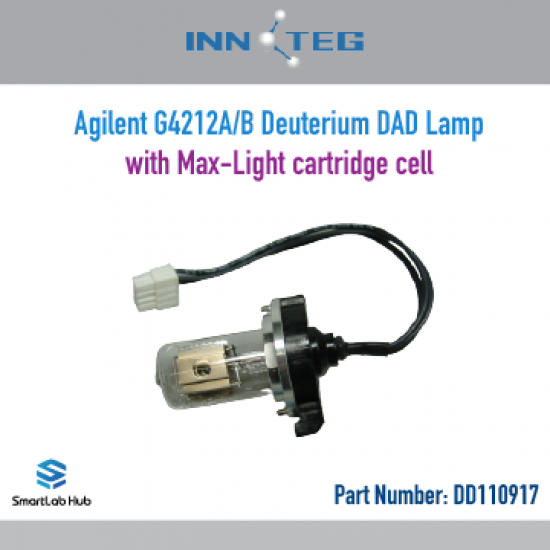 INNOTEG Deuterium lamp, suitable for the Diode Array Detector G4212A/B equipped with a cartridge flow cell with maximum light intensity INNOTEG Deuterium lamp, suitable for the Diode Array Detector G4212A/B equipped with a cartridge flow cell with maximum light intensity