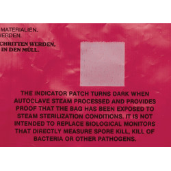 Bel-Art Clear Biohazard Disposal Bags with Warning Label; 1.5 mil Thick, 1-3 Gallon Capacity, Polypropylene (Pack of 100)
