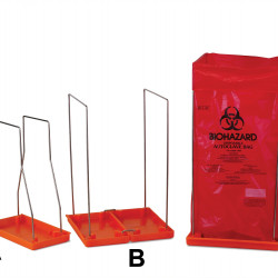Bel-Art Clavies Biohazard Bag Holder for 12W x 24 in. H Bags