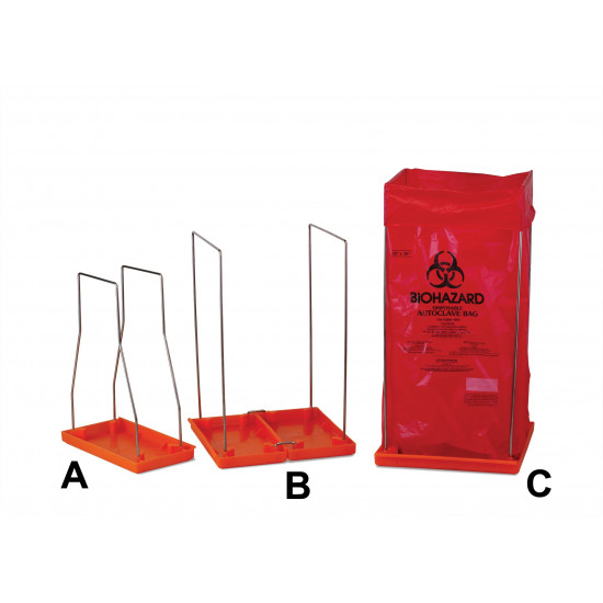 Bel-Art Clavies Biohazard Bag Holder for 24W x 36 in. H Bags Bel-Art Clavies Biohazard Bag Holder for 24W x 36 in. H Bags