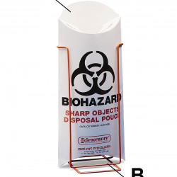 Bel-Art Biohazard Sharp Object Safety Pouches; 5¹/₂ x 13 in., 10 mil Thick, Paperboard (Pack of 200)