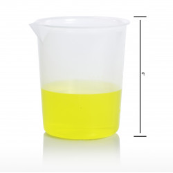 Bel-Art Graduated Griffin Low-Form 1000ml Beakers; Polypropylene, 200ml Graduation (Pack of 3)