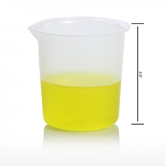 Bel-Art Graduated Griffin Low-Form 100ml Beakers; Polypropylene, 25ml Graduation (Pack of 12) Bel-Art Graduated Griffin Low-Form 100ml Beakers; Polypropylene, 25ml Graduation (Pack of 12)