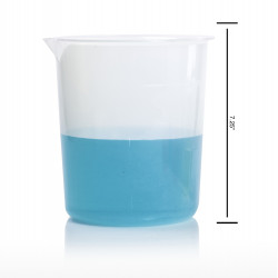 Bel-Art Graduated Griffin Low-Form 2000ml Beaker; Polypropylene, 500ml Graduation