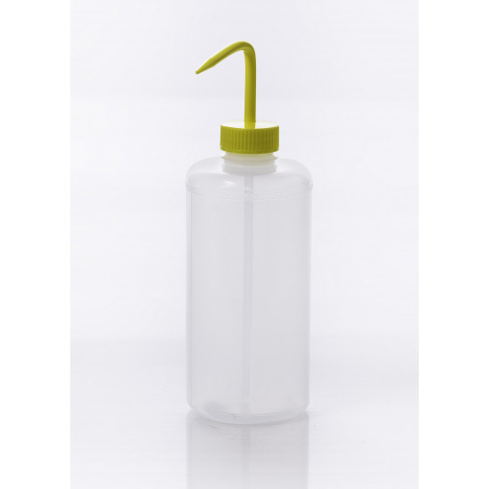 Bel-Art Narrow-Mouth 1000ml (32oz) Polyethylene Wash Bottles; Yellow Polypropylene Cap, 38mm Closure (Pack of 4) Bel-Art Narrow-Mouth 1000ml (32oz) Polyethylene Wash Bottles; Yellow Polypropylene Cap, 38mm Closure (Pack of 4)