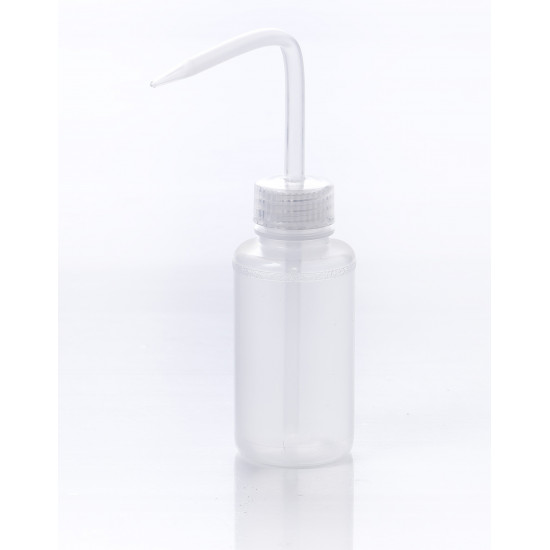 Bel-Art Narrow-Mouth 125ml (4oz) Polyethylene Wash Bottles; Natural Polypropylene Cap, 28mm Closure (Pack of 12)
