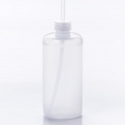 Bel-Art Narrow-Mouth 500ml (16oz) Polyethylene Wash Bottles; Natural Polypropylene Cap, 28mm Closure (Pack of 12)