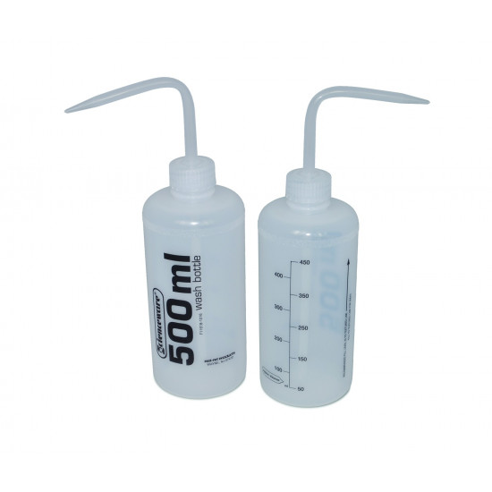 Bel-Art Volume Labeled Narrow-Mouth 500ml (16oz) Polyethylene Wash Bottles; Polypropylene Cap, 28mm Closure (Pack of 12) Bel-Art Volume Labeled Narrow-Mouth 500ml (16oz) Polyethylene Wash Bottles; Polypropylene Cap, 28mm Closure (Pack of 12)