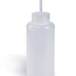 Bel-Art Wide-Mouth 1000ml (32oz) Polyethylene Wash Bottles; Natural Polypropylene Cap, 53mm Closure (Pack of 3)