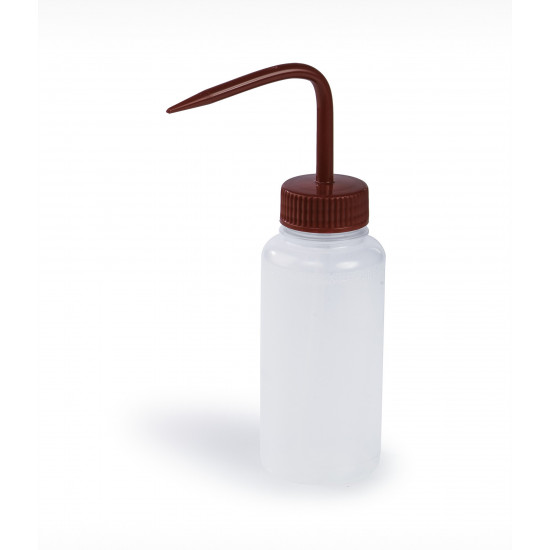 Bel-Art Wide-Mouth 250ml (8oz) Polyethylene Wash Bottles; Red Polypropylene Cap, 38mm Closure (Pack of 6) Bel-Art Wide-Mouth 250ml (8oz) Polyethylene Wash Bottles; Red Polypropylene Cap, 38mm Closure (Pack of 6)