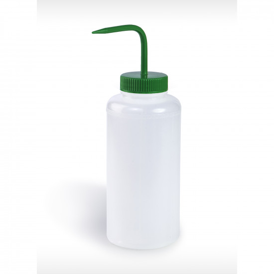 Bel-Art Wide-Mouth 1000ml (32oz) Polyethylene Wash Bottles; Green Polypropylene Cap, 53mm Closure (Pack of 4) Bel-Art Wide-Mouth 1000ml (32oz) Polyethylene Wash Bottles; Green Polypropylene Cap, 53mm Closure (Pack of 4)