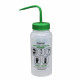 Bel-Art Safety-Labeled 2-Color Methanol Wide-Mouth Wash Bottles; 500ml (16oz), Polyethylene w/Green Polypropylene Cap (Pack of 6) Bel-Art Safety-Labeled 2-Color Methanol Wide-Mouth Wash Bottles; 500ml (16oz), Polyethylene w/Green Polypropylene Cap (Pack of 6)