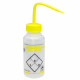 Bel-Art Safety-Labeled 2-Color Isopropanol Wide-Mouth Wash Bottles; 500ml (16oz), Polyethylene w/Yellow Polypropylene Cap (Pack of 6) Bel-Art Safety-Labeled 2-Color Isopropanol Wide-Mouth Wash Bottles; 500ml (16oz), Polyethylene w/Yellow Polypropylene Cap (Pack of 6)