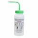 Bel-Art Right-to-Know Safety-Vented / Labeled 4-Color Methanol Wide-Mouth Wash Bottles; 500ml (16oz), Polyethylene w/Green Polypropylene Cap (Pack of 4) Bel-Art Right-to-Know Safety-Vented / Labeled 4-Color Methanol Wide-Mouth Wash Bottles; 500ml (16oz), Polyethylene w/Green Polypropylene Cap (Pack of 4)