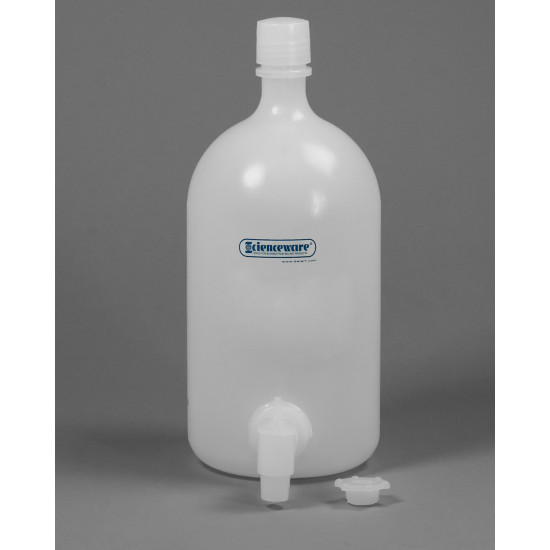 Bel-Art Polyethylene Carboys with Spigot; 4 Liters (1 Gallon) Bel-Art Polyethylene Carboys with Spigot; 4 Liters (1 Gallon)