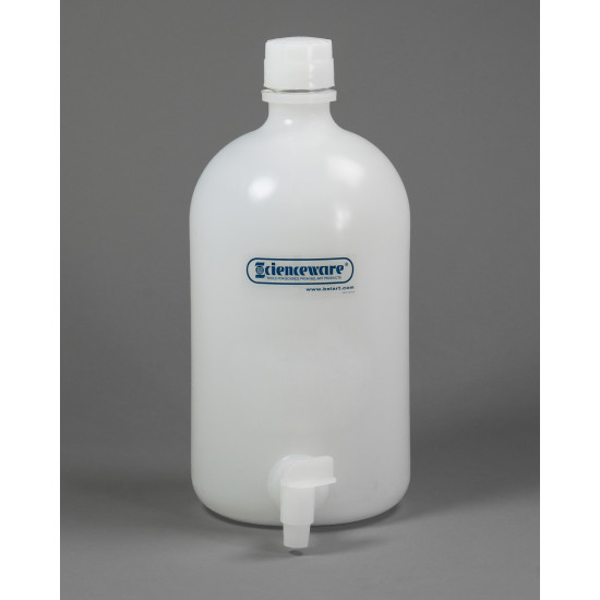 Bel-Art Polyethylene Carboys with Spigot; 8 Liters (2 Gallons)