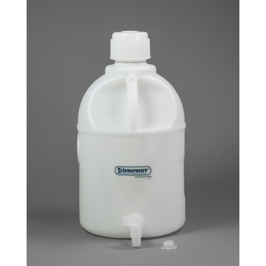 Bel-Art Polyethylene Carboys with Spigot; 20 Liters (5 Gallons) Bel-Art Polyethylene Carboys with Spigot; 20 Liters (5 Gallons)