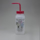 Bel-Art GHS Labeled Safety-Vented Acetone Wash Bottles; 500ml (16oz), Polyethylene w/Red Polypropylene Cap (Pack of 4) Bel-Art GHS Labeled Safety-Vented Acetone Wash Bottles; 500ml (16oz), Polyethylene w/Red Polypropylene Cap (Pack of 4)