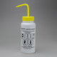Bel-Art GHS Labeled Safety-Vented Sodium Hypochlorite (Bleach) Wash Bottles; 500ml (16oz), Polyethylene w/Yellow Polypropylene Cap (Pack of 4) Bel-Art GHS Labeled Safety-Vented Sodium Hypochlorite (Bleach) Wash Bottles; 500ml (16oz), Polyethylene w/Yellow Polypropylene Cap (Pack of 4)