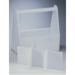 Bel-Art Polyethylene Bottle Carrier without Partitions; 14 x 7 x 6 in.