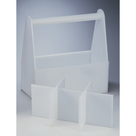 Bel-Art Polyethylene Bottle Carrier without Partitions; 14 x 7 x 6 in. Bel-Art Polyethylene Bottle Carrier without Partitions; 14 x 7 x 6 in.