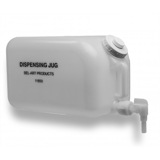 Bel-Art Polyethylene Dispensing Jug; 20 Liters (5 Gallons), Polyethylene Spigot Bel-Art Polyethylene Dispensing Jug; 20 Liters (5 Gallons), Polyethylene Spigot