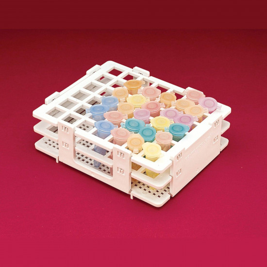 Bel-Art No-Wire Microcentrifuge Tube Rack; For 1.5ml Tubes, 42 Places