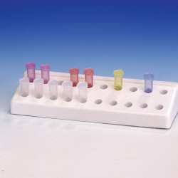 Bel-Art Microcentrifuge Tube Rack; For 1.5ml Tubes, 20 Places