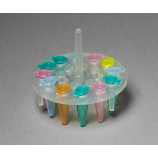 Bel-Art ProCulture Round Microcentrifuge Floating Bubble Rack; For 0.5ml Tubes, 20 Places, Fits in 1000ml Beakers Bel-Art ProCulture Round Microcentrifuge Floating Bubble Rack; For 0.5ml Tubes, 20 Places, Fits in 1000ml Beakers