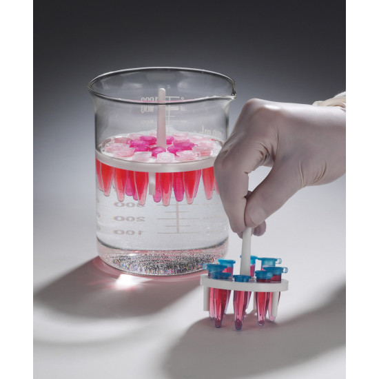 Bel-Art Round Microcentrifuge Floating Racks; For 1.5ml Tubes, 20 Places, Fits in 1000ml Beakers (Pack of 4) Bel-Art Round Microcentrifuge Floating Racks; For 1.5ml Tubes, 20 Places, Fits in 1000ml Beakers (Pack of 4)