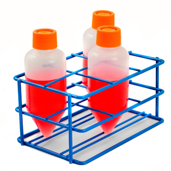 Bel-Art Poxygrid Centrifuge Tube Rack; For 250ml Tubes, 6 Places Bel-Art Poxygrid Centrifuge Tube Rack; For 250ml Tubes, 6 Places