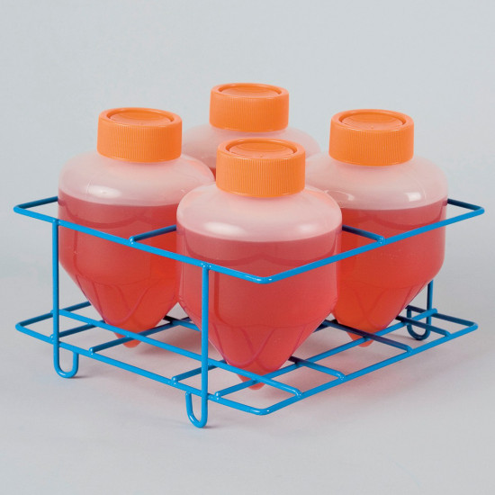 Bel-Art Poxygrid Centrifuge Tube Rack; For 500ml Tubes, 4 Places Bel-Art Poxygrid Centrifuge Tube Rack; For 500ml Tubes, 4 Places