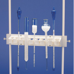Bel-Art Chromatography Column Holder; 12¼ x 2½ in. for up to 8 1³⁄₁₆ in. Columns