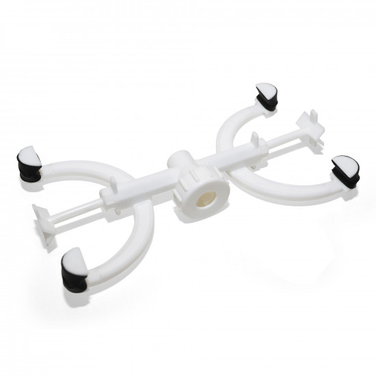 Bel-Art Polypropylene Double Burette Clamp for ½ in. Support Rod Bel-Art Polypropylene Double Burette Clamp for ½ in. Support Rod