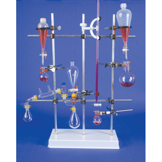 Bel-Art Polypropylene Lattice Support Stand With 3 Aluminum Vertical Rods Bel-Art Polypropylene Lattice Support Stand With 3 Aluminum Vertical Rods