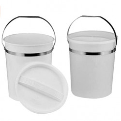 Bel-Art Polypropylene 7.6 Liter Pail; 10 in. Height, 8 in. I.D.