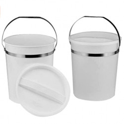 Bel-Art Polypropylene 7.6 Liter Pail; 10 in. Height, 8 in. I.D.