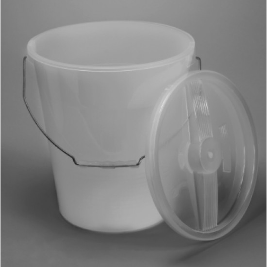 Bel-Art Polypropylene 13.2 Liter Pail; 12¾ in. Height, 10½ in. I.D.