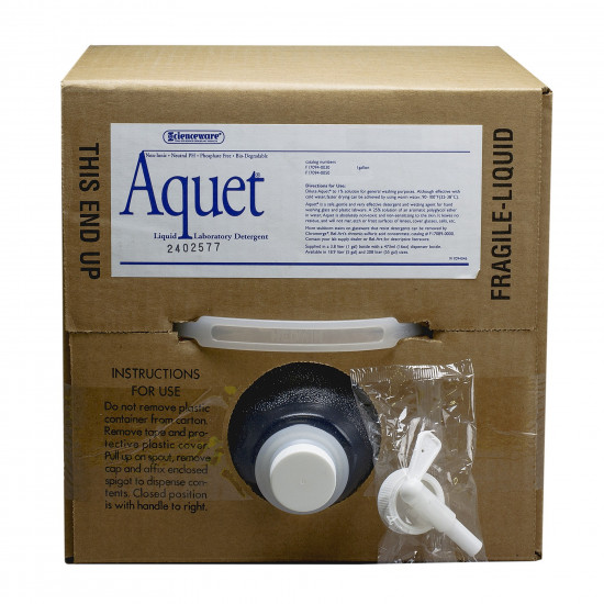 Bel-Art Aquet Detergent for Glassware and Plastics; 20 Liter Cubitainer Bel-Art Aquet Detergent for Glassware and Plastics; 20 Liter Cubitainer