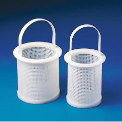 Bel-Art Polyethylene Straining Basket; 4 in. O.D., 3⅜ in. I.D., 5 in. Height