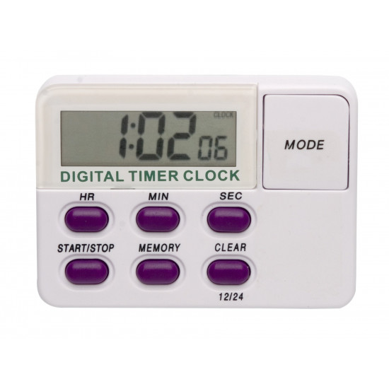 Bel-Art, H-B DURAC Single Channel Electronic Timer with Memory and Clock and Certificate of Calibration Bel-Art, H-B DURAC Single Channel Electronic Timer with Memory and Clock and Certificate of Calibration