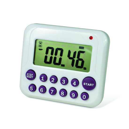 Bel-Art, H-B DURAC Single Channel Electronic Timer with 10-Button Direct Input and Certificate of Calibration Bel-Art, H-B DURAC Single Channel Electronic Timer with 10-Button Direct Input and Certificate of Calibration