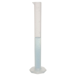 Bel-Art Single Scale 25ml Polypropylene Graduated Cylinder; 0.5ml Graduation