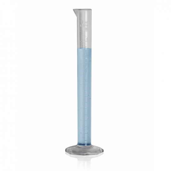 Bel-Art 10ml Clear TPX Graduated Cylinder; 0.1ml Graduation