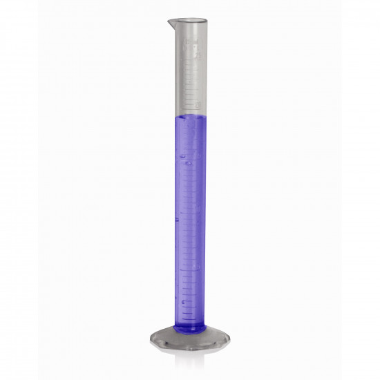 Bel-Art 25ml Clear TPX Graduated Cylinder; 0.5ml Graduation Bel-Art 25ml Clear TPX Graduated Cylinder; 0.5ml Graduation