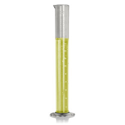 Bel-Art 250ml Clear TPX Graduated Cylinder; 2.0ml Graduation