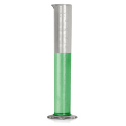 Bel-Art 500ml Clear TPX Graduated Cylinder; 5.0ml Graduation