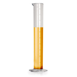 Bel-Art 1000ml Clear TPX Graduated Cylinder; 10.0ml Graduation