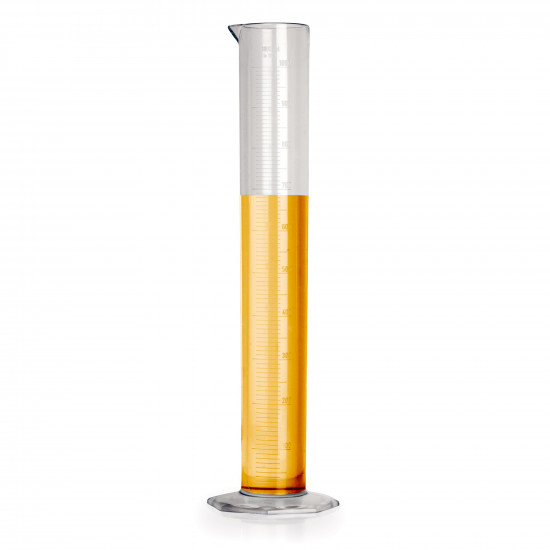 Bel-Art 1000ml Clear TPX Graduated Cylinder; 10.0ml Graduation